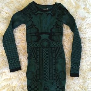 FREE PEOPLE long-sleeved bodycon dress